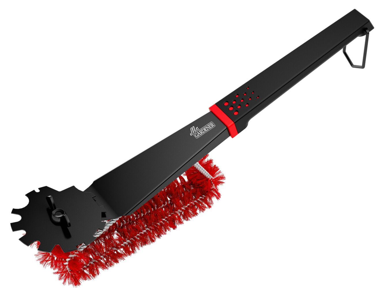 Grillreinigungsbürste Black-Line mit Rostschaber bei leitermann.de günstig kaufen Grillreinigungsbürste Black-Line mit Rostschaber