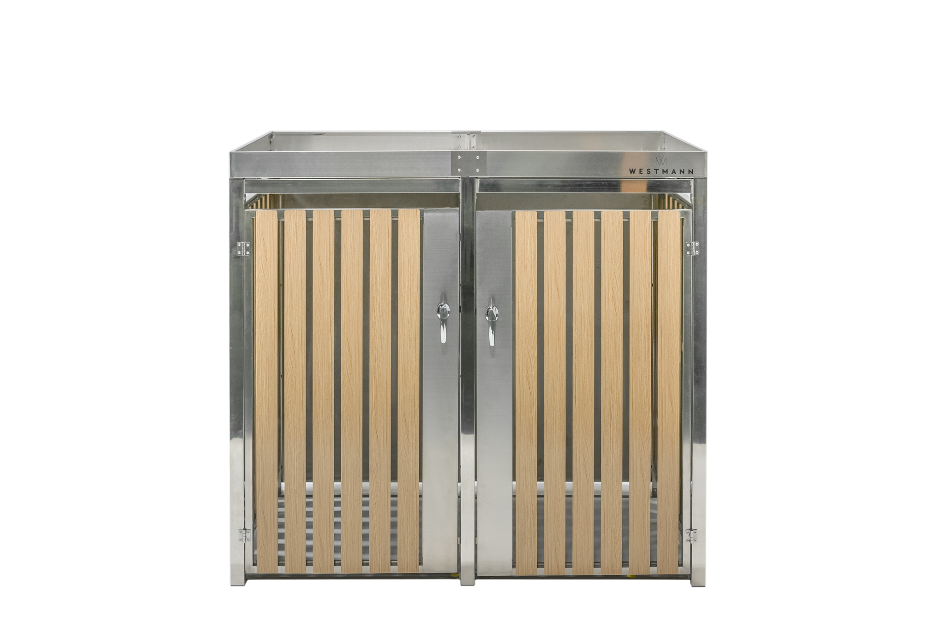 Mülltonnenbox 2-fach 240 Liter bei leitermann.de günstig kaufen Mülltonnenbox 2-fach 240 Liter