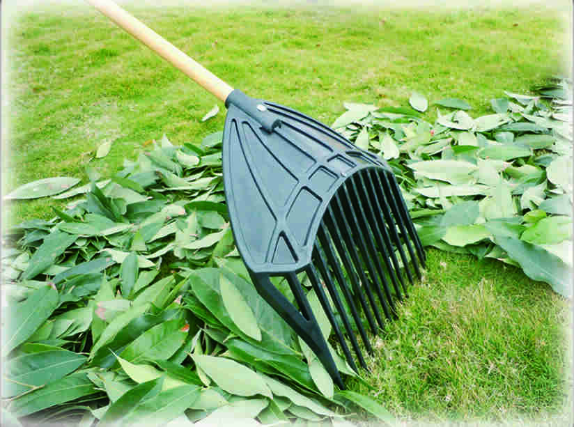 Kunststoff-Laubgabel