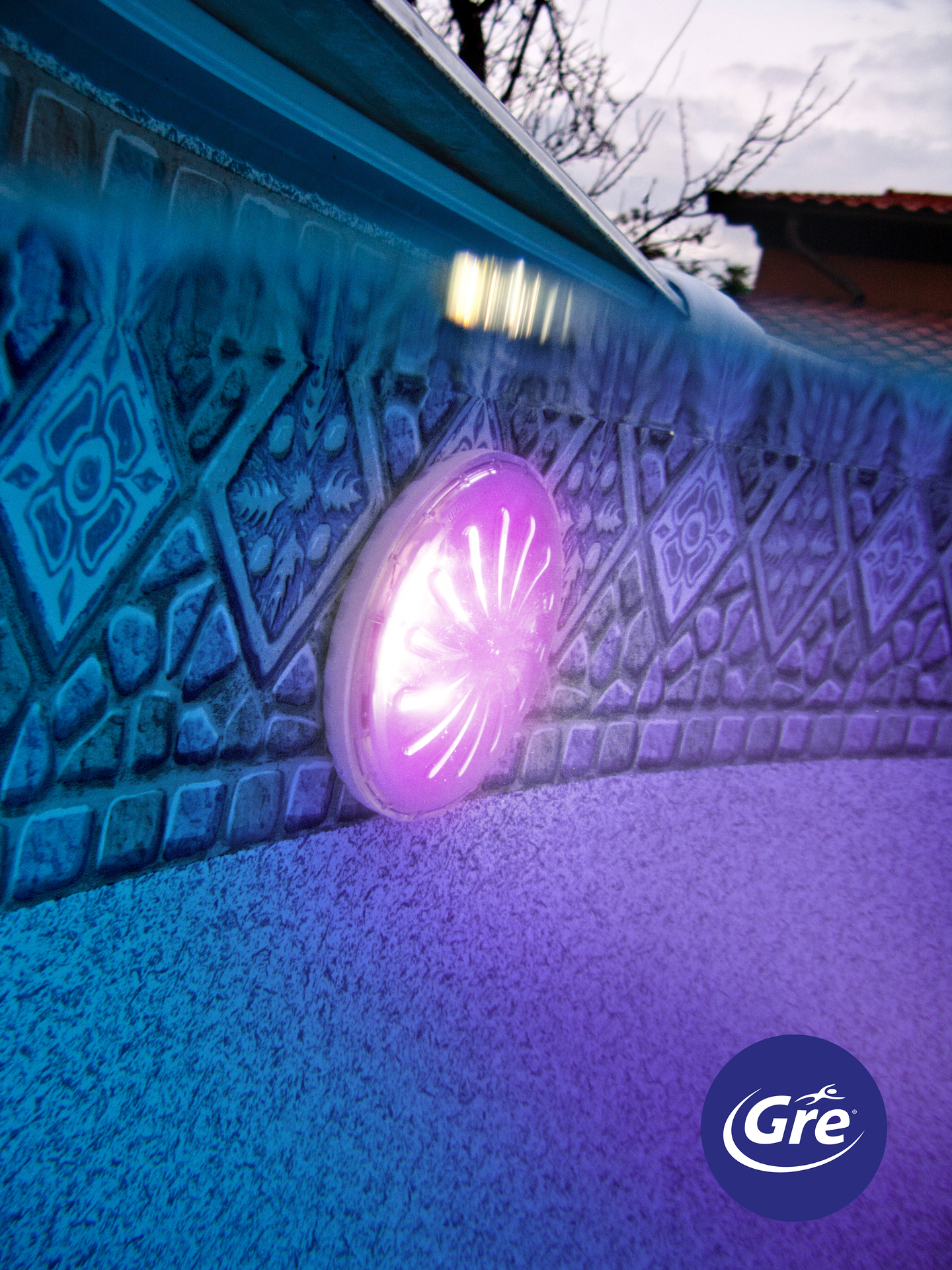 Farb-LED-Strahler für Aufstellpools