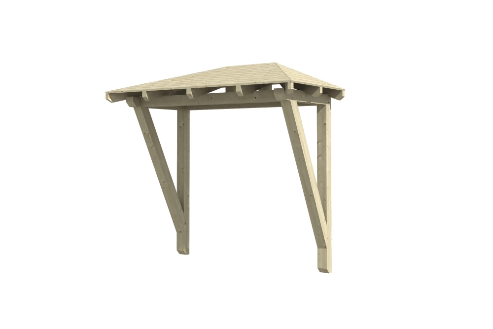 Vordach Wismar 2 Walmdach