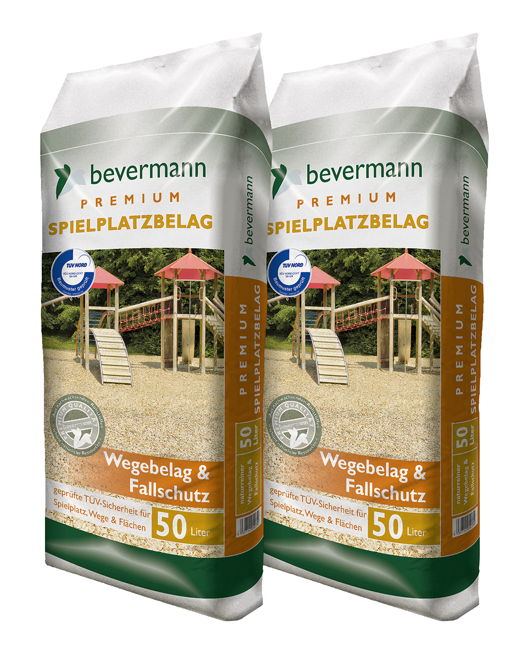 Spielplatzbelag Fallschutz, 2x 50L bei leitermann.de günstig kaufen Spielplatzbelag Fallschutz, 2x 50L