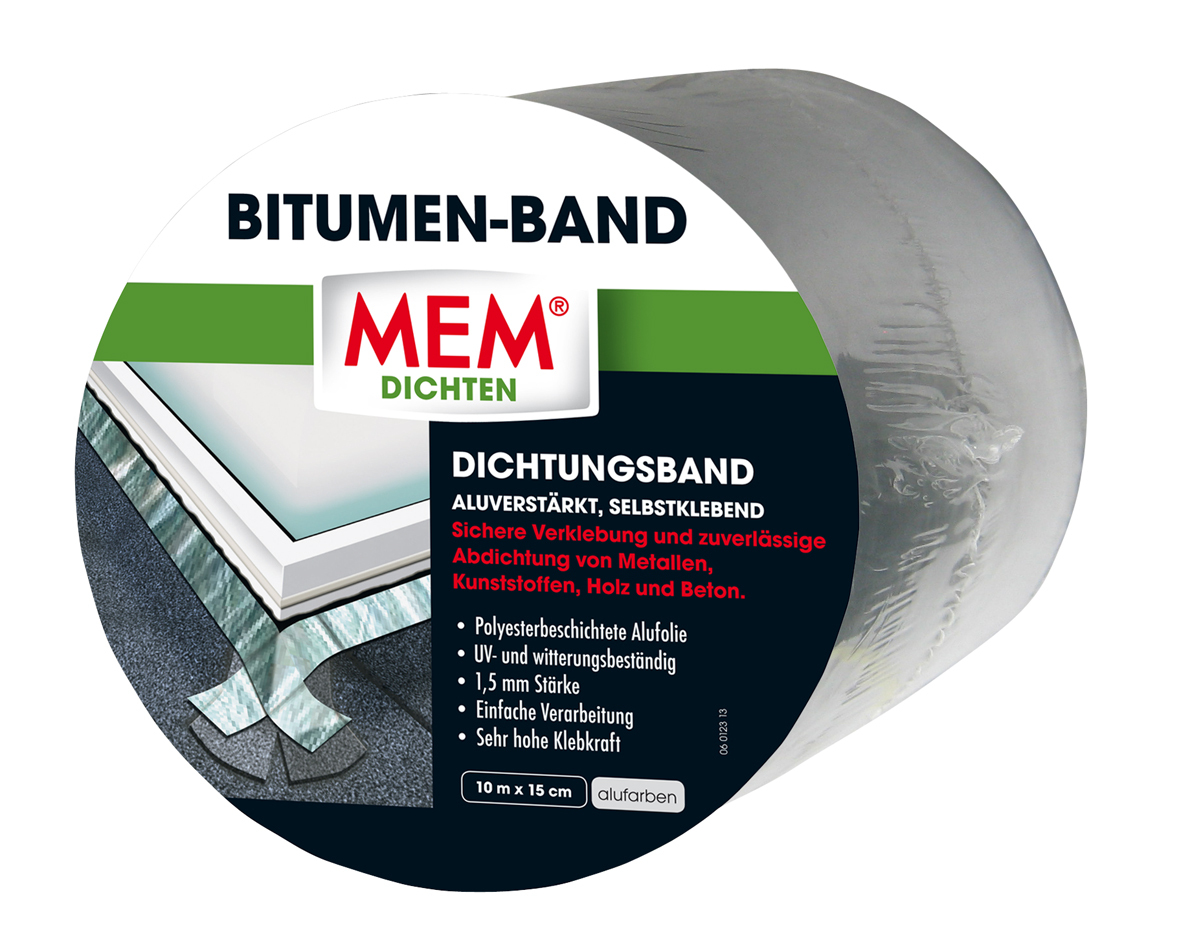MEM Bitumen-Band alu 15 cm x 10 m