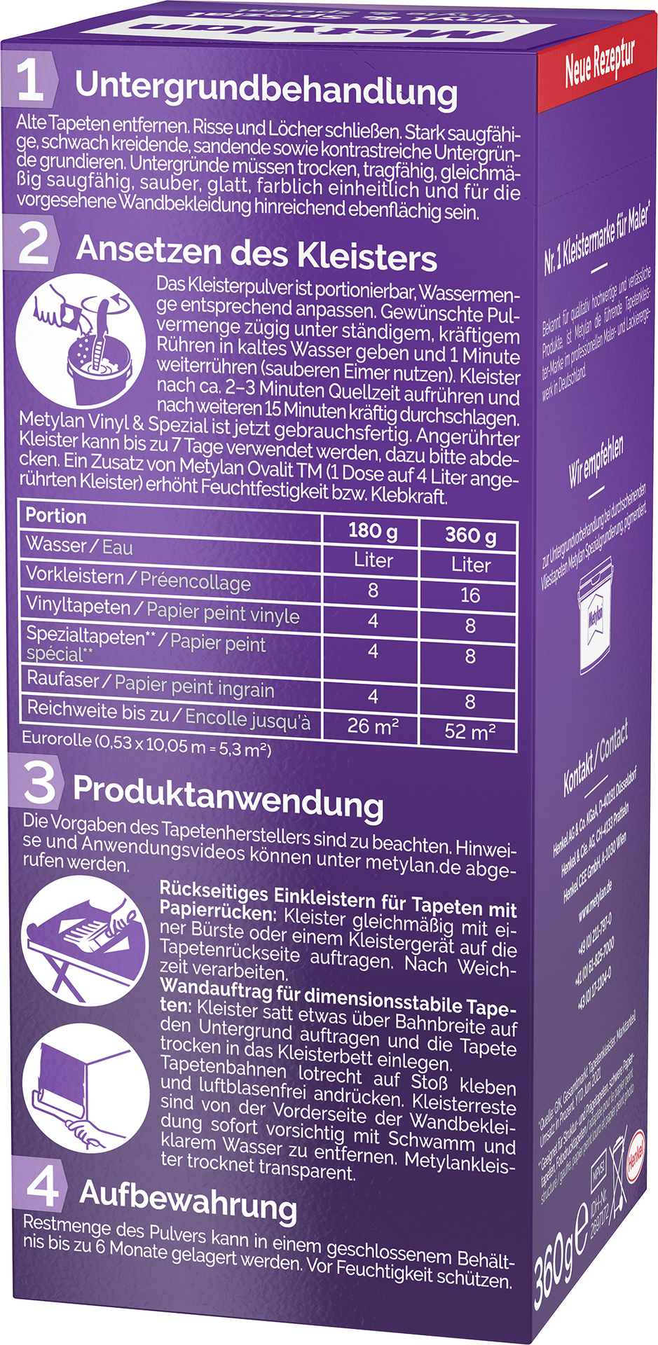 Tapetenkleister Vinyl & Spezial, transparent