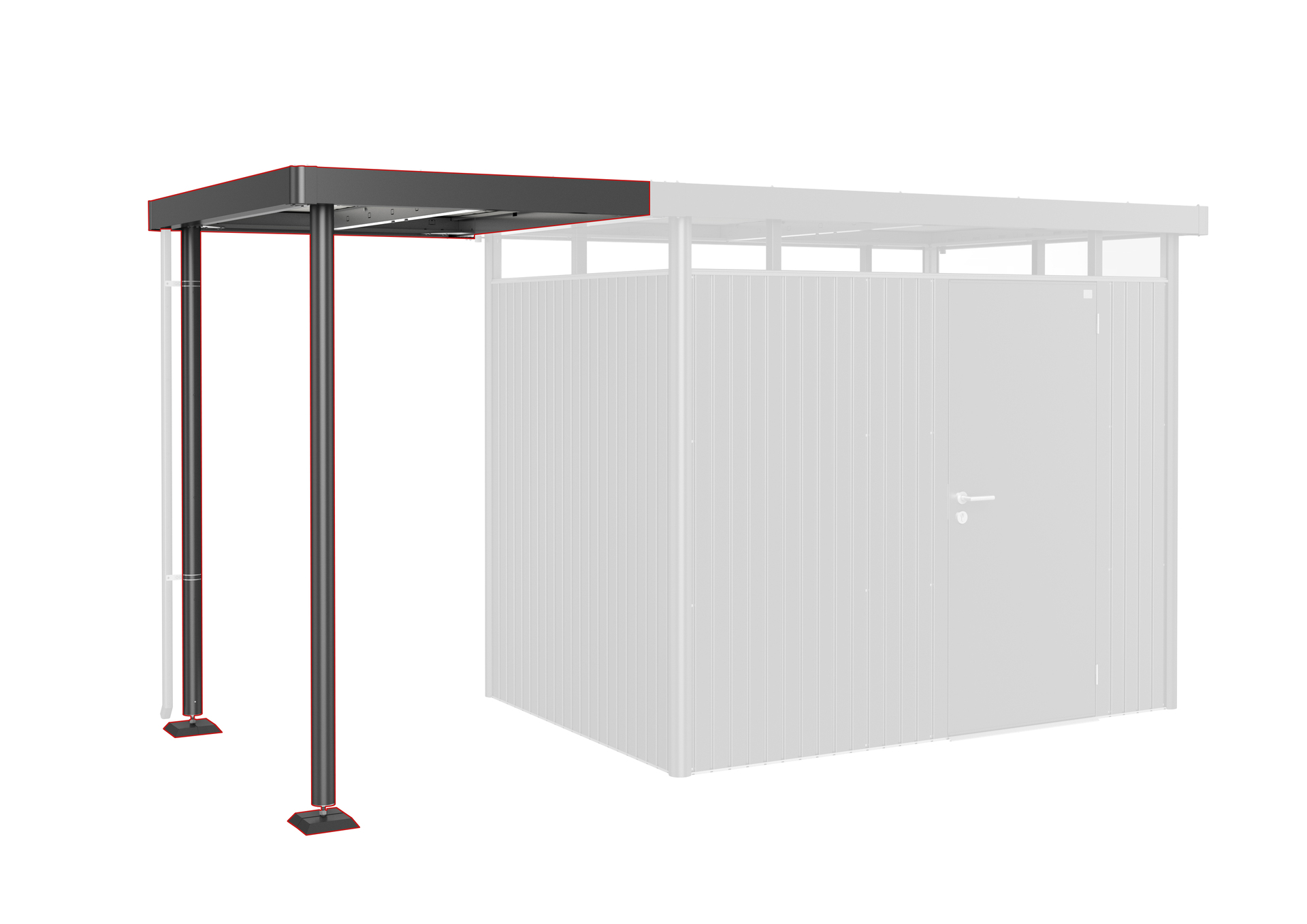 Seitendach zu Gerätehaus HighLine bei leitermann.de günstig kaufen Seitendach zu Gerätehaus HighLine