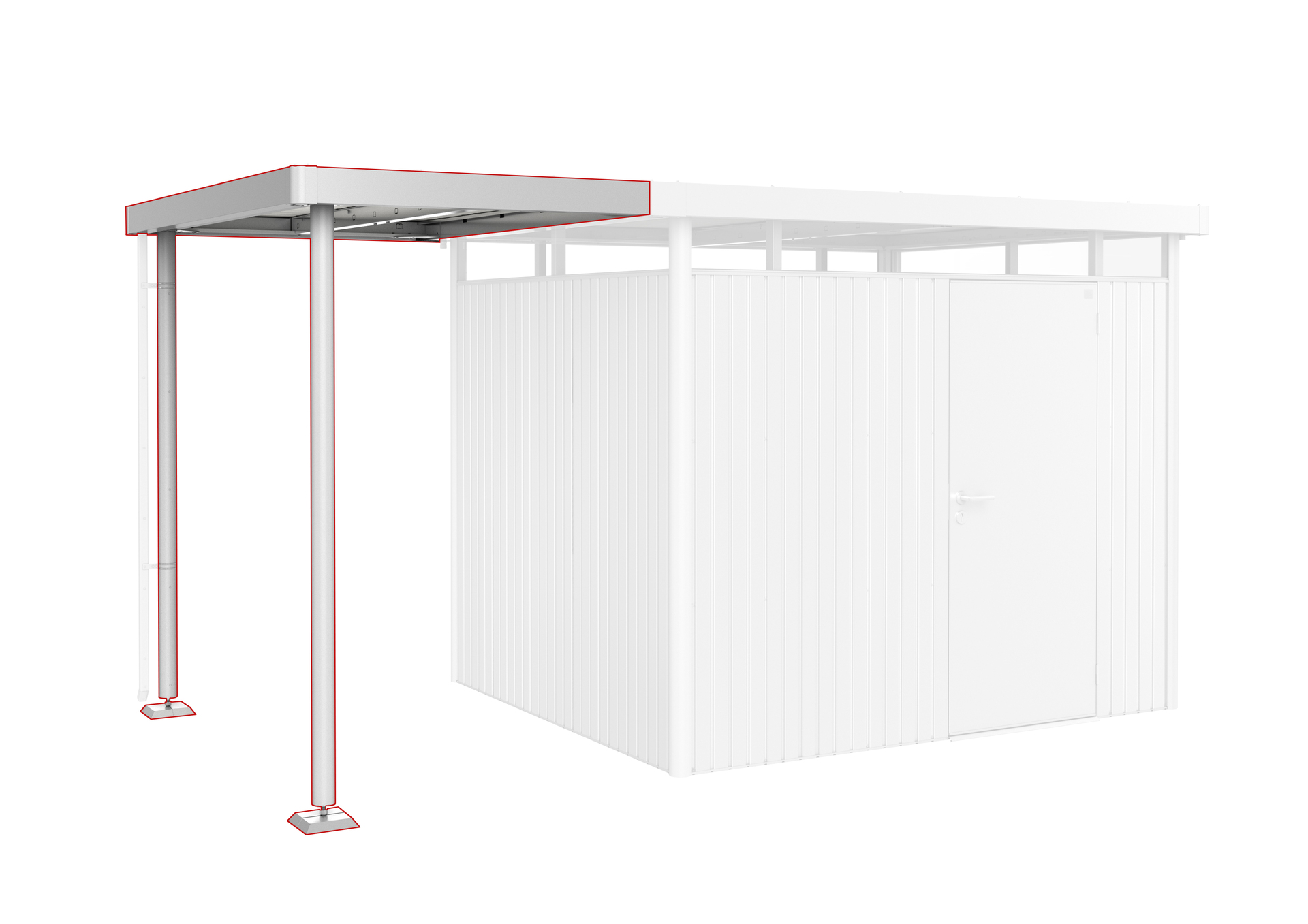 Seitendach zu Gerätehaus HighLine bei leitermann.de günstig kaufen Seitendach zu Gerätehaus HighLine