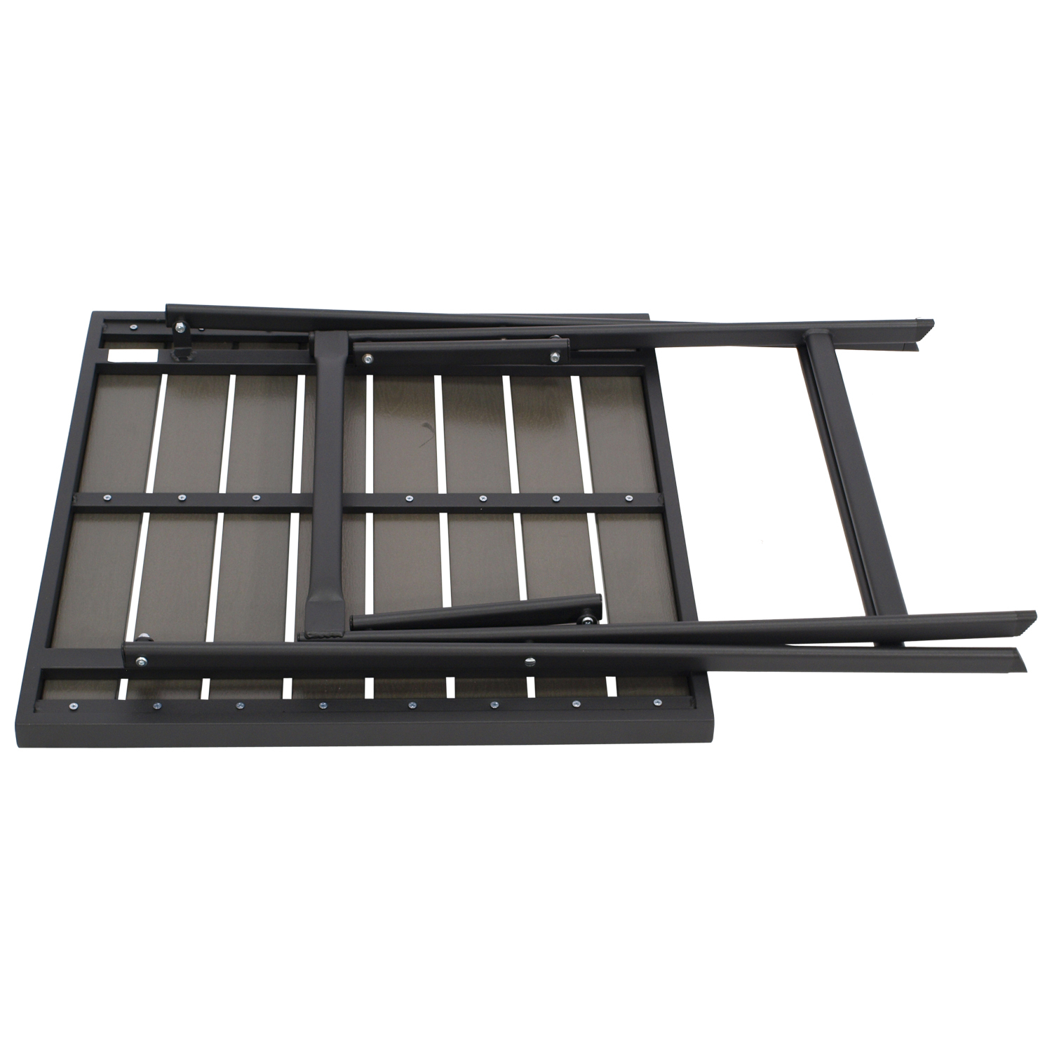 Klappsessel 4-er Set, Metall, Kunstholz