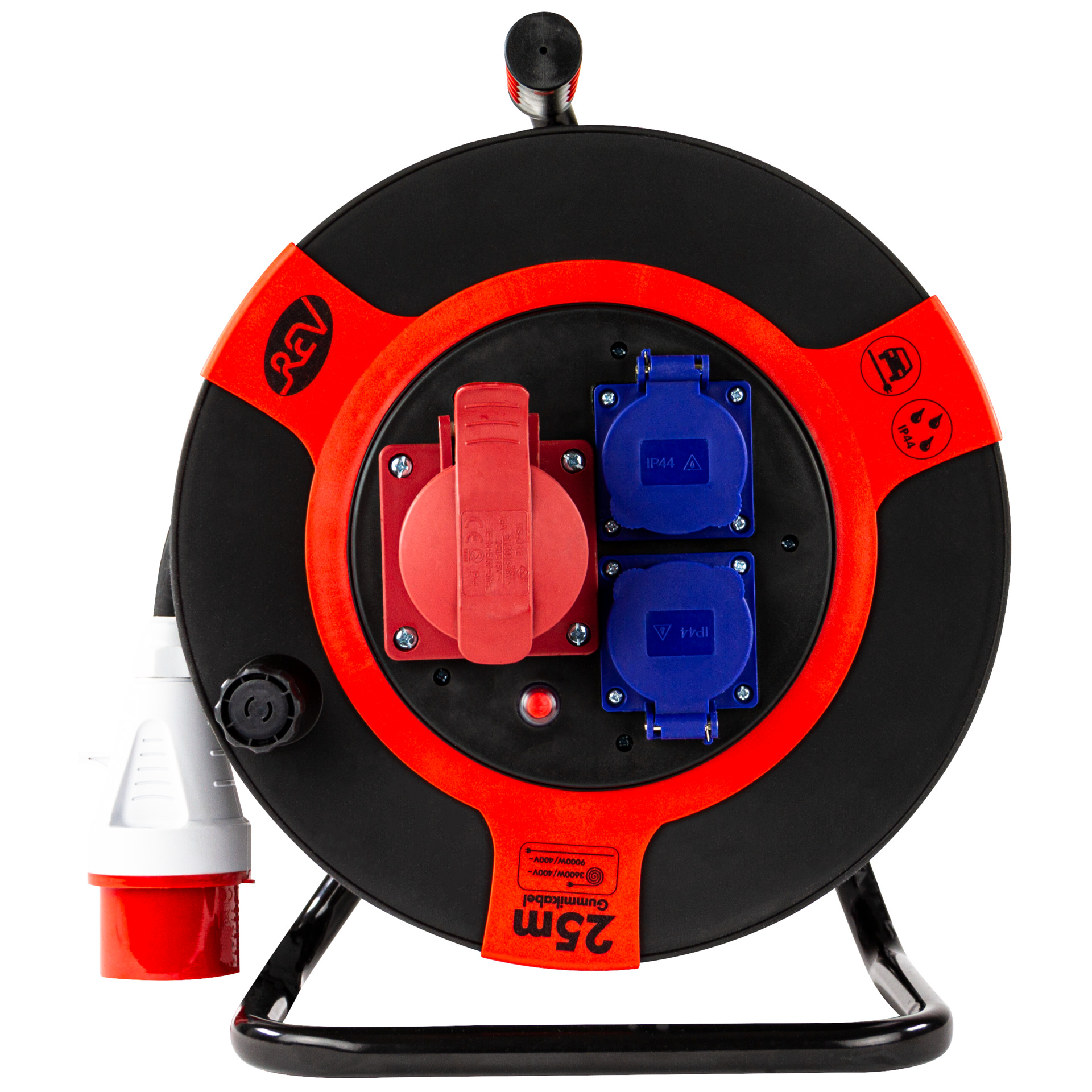 Kabeltrommel mit Deckel H07RN-F3G rot