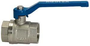Kugelhahn valve line Hebelgriff IG/IG G1/2″ PN25 Messing RIEG