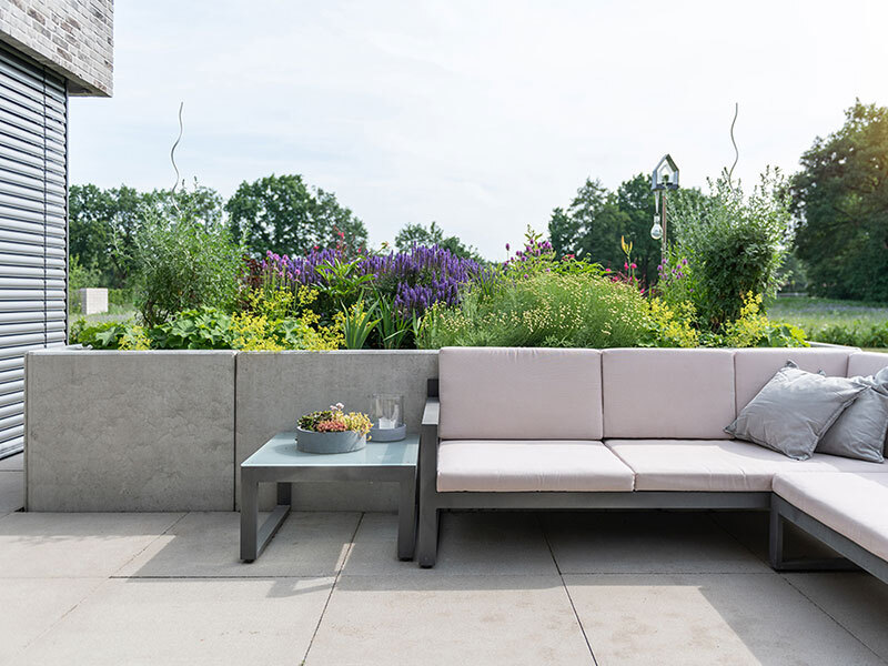 L-Stein bewehrt, 12cm, grau