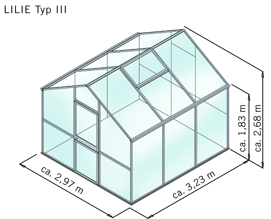 Gewächshaus Lilie bei leitermann.de günstig kaufen Gewächshaus Lilie