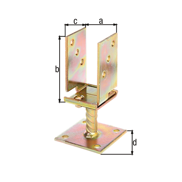 U-Pfostenträger z. Aufschrauben