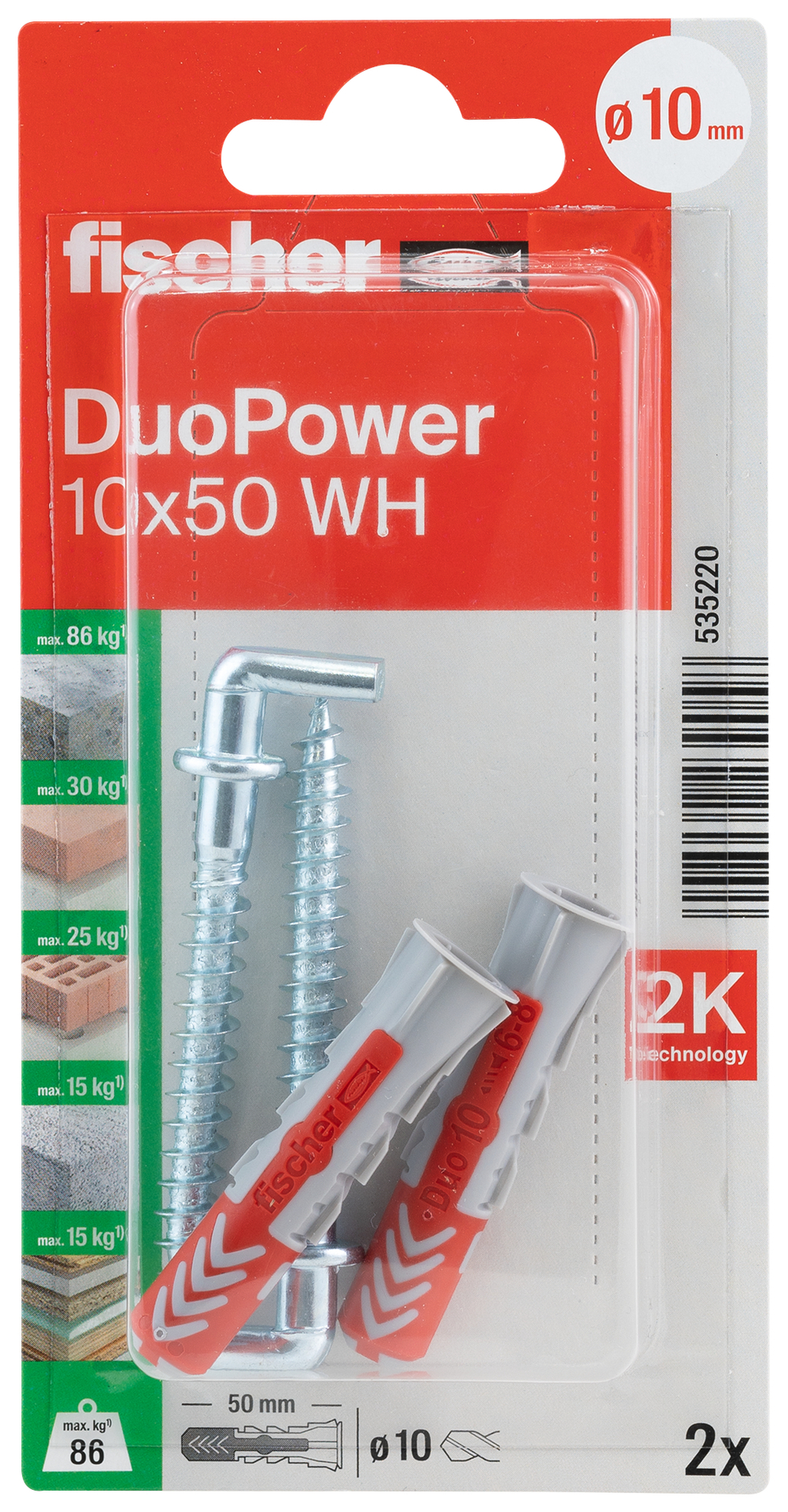 Duopower Dübel WH, 2 Stück bei leitermann.de günstig kaufen Duopower Dübel WH, 2 Stück