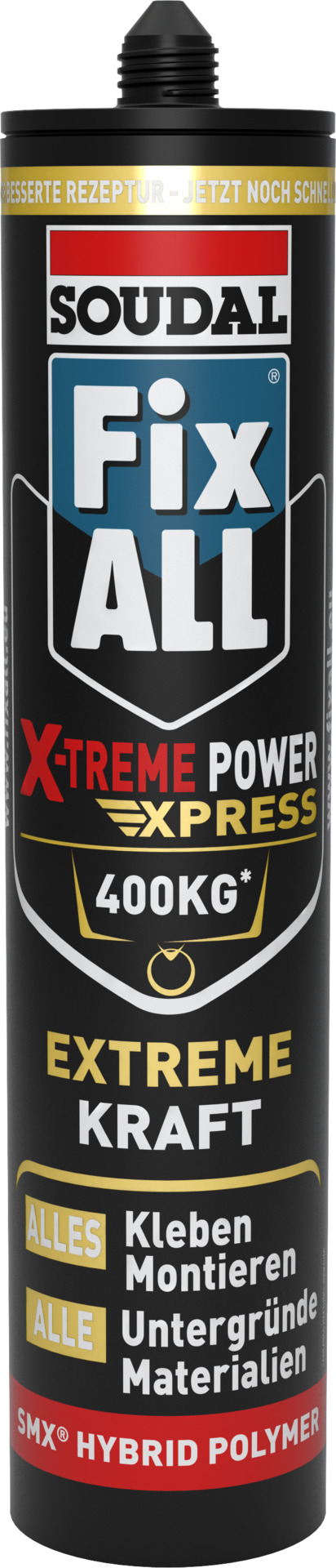 Fix ALL X-Treme Power Montagekleber, schwarz, 400g