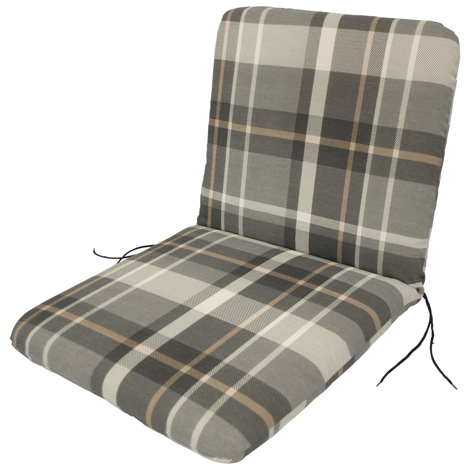 Auflage für Sessel, grau/beige kariert bei leitermann.de günstig kaufen Auflage für Sessel, grau/beige kariert