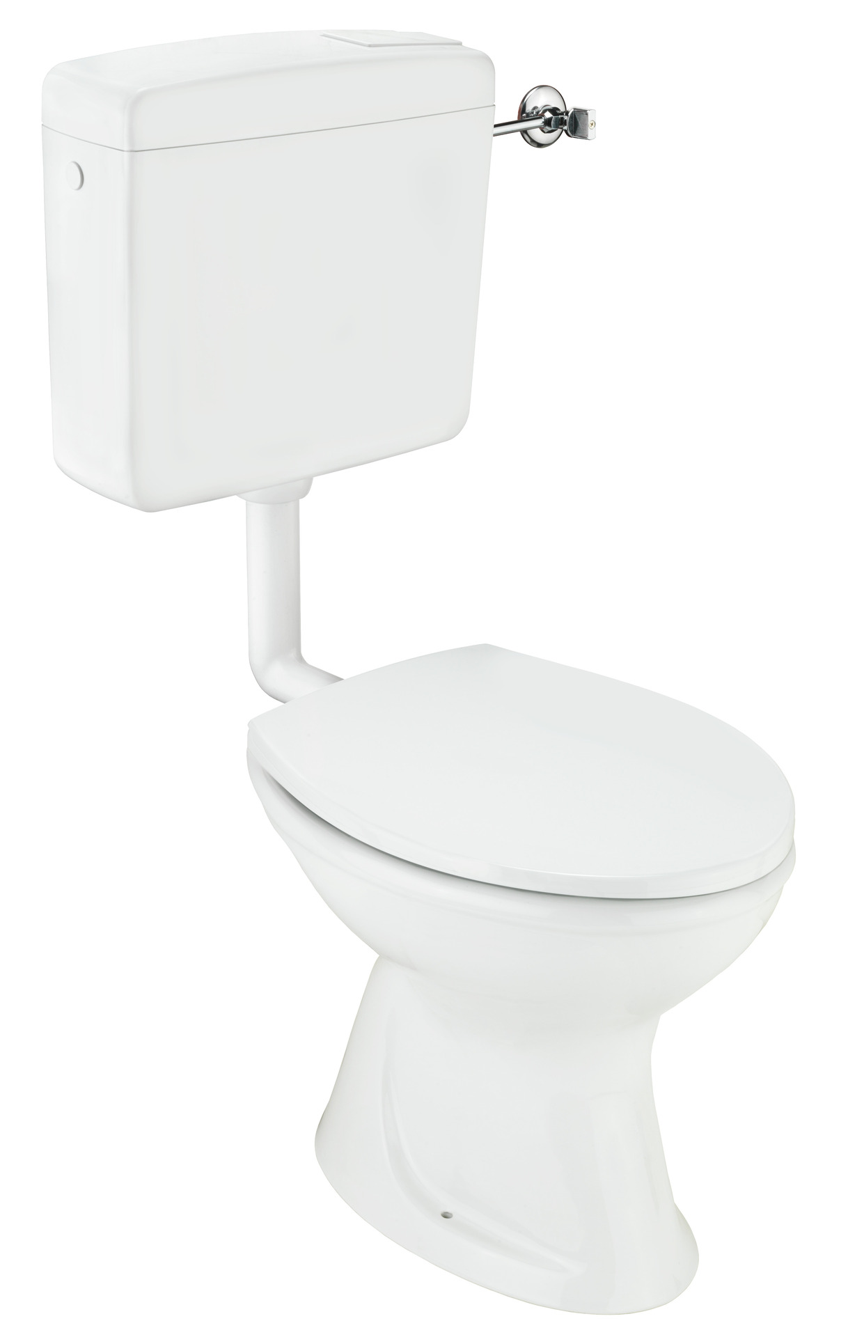 Conmetall Komplettset Stand-Tiefspül-WC weiß