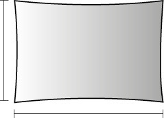 Sonnensegel Lanzarote, rechteckig, 300x250cm