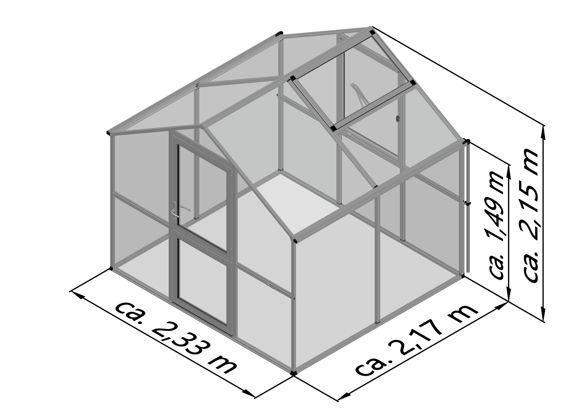 Gewächshaus Rose bei leitermann.de günstig kaufen Gewächshaus Rose