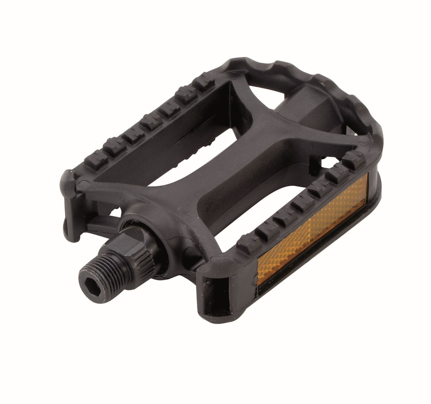 ATB-Pedale, Kunsstoff mit Reflektoren schwarz