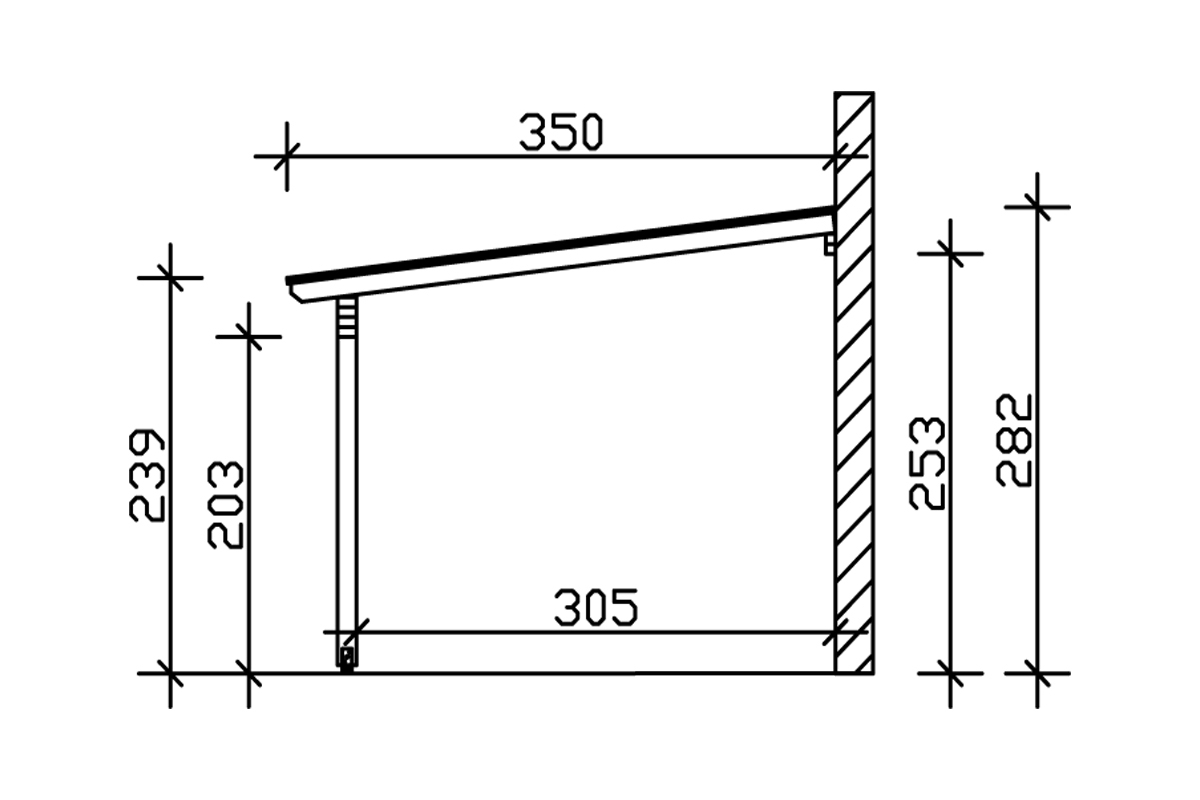 Terrassenüberdachung Ancona bei leitermann.de günstig kaufen Terrassenüberdachung Ancona