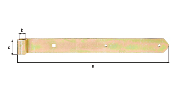 Ladenband gerade Abschluss abgerundet