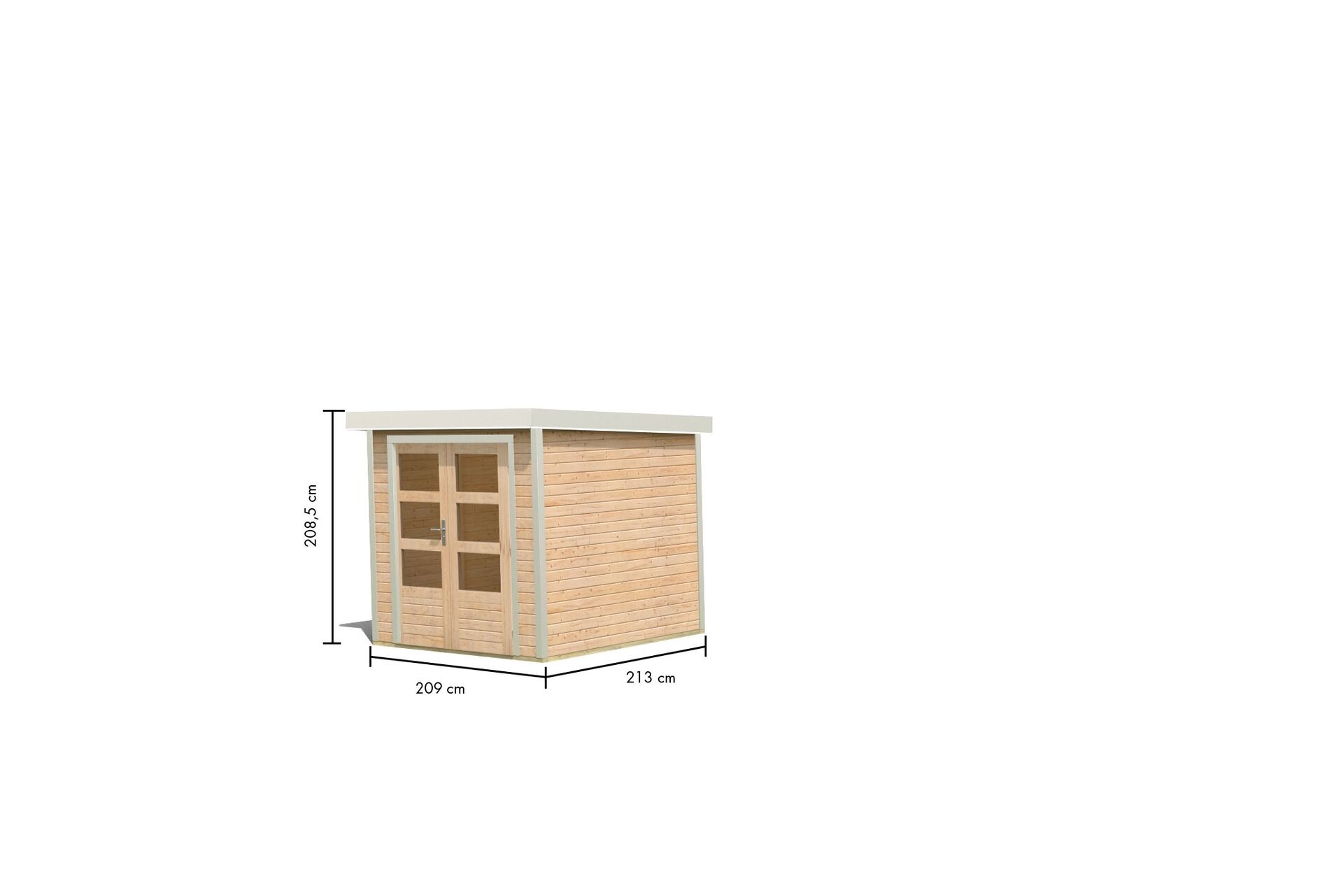 Gartenhaus Osterby A bei leitermann.de günstig kaufen Gartenhaus Osterby A