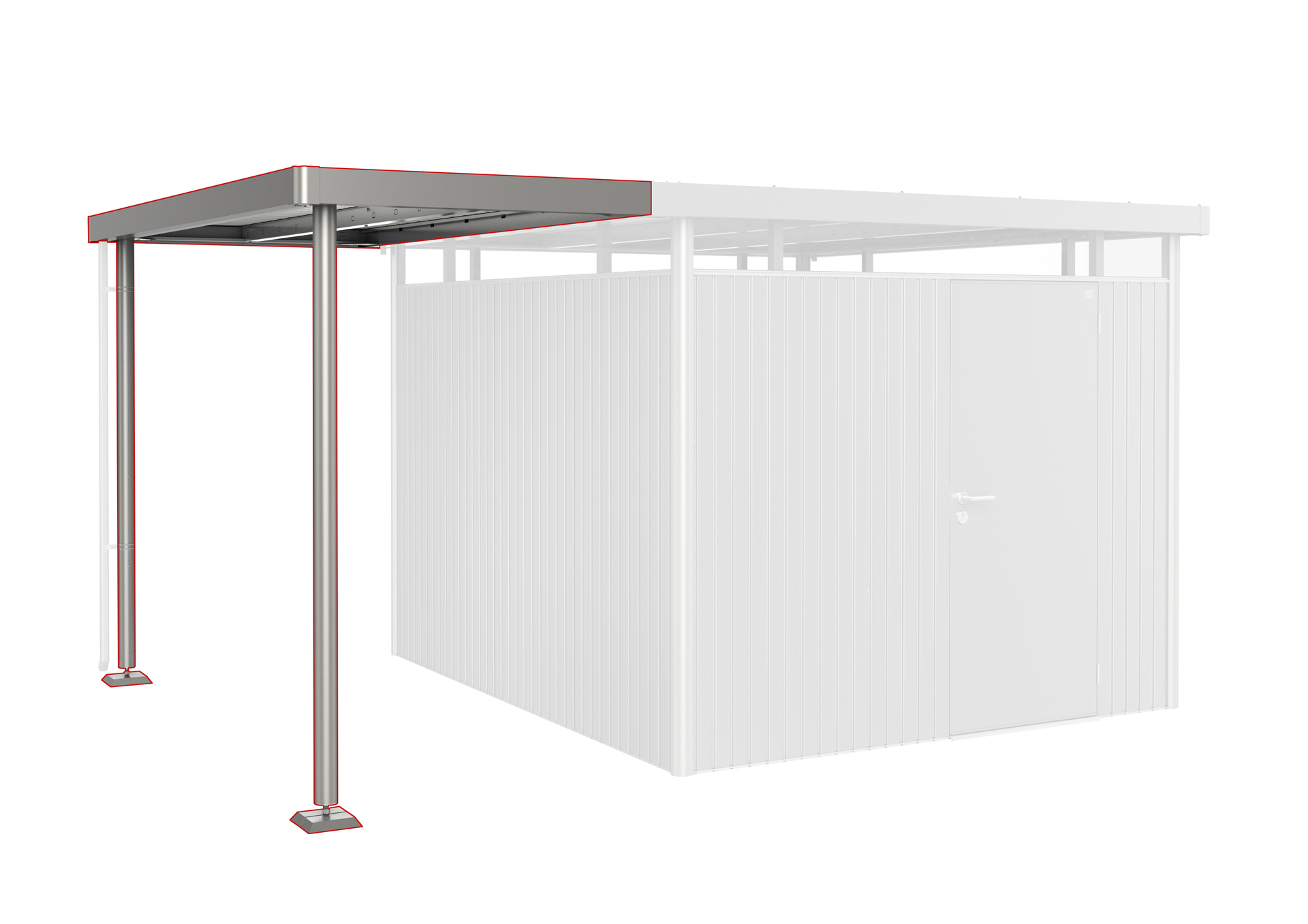 Seitendach zu Gerätehaus HighLine bei leitermann.de günstig kaufen Seitendach zu Gerätehaus HighLine