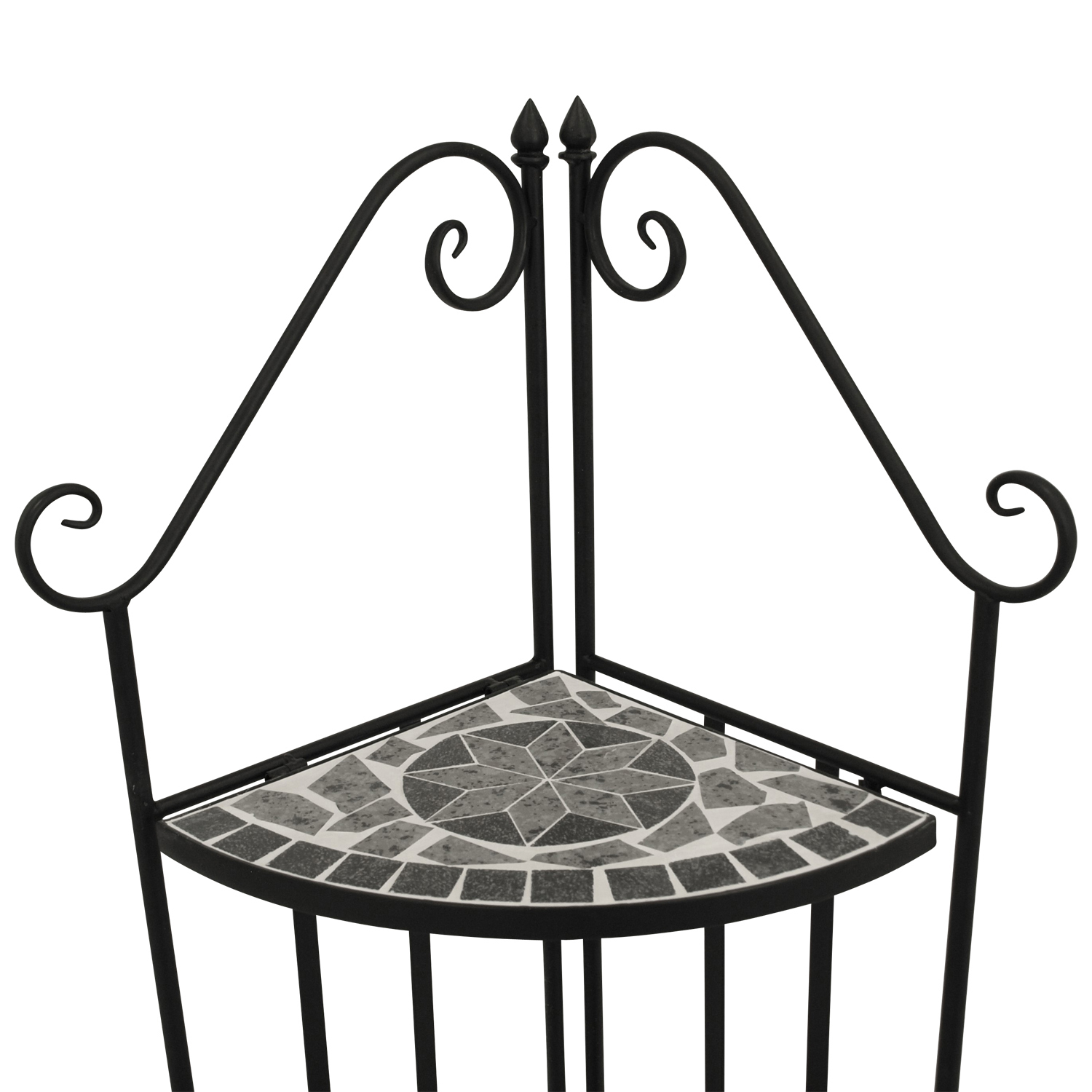 Gartenregal Stahl/Mosaik, grau bei leitermann.de günstig kaufen Gartenregal Stahl/Mosaik, grau