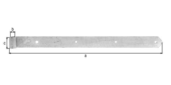 Ladenband gerade Abschluss abgerundet