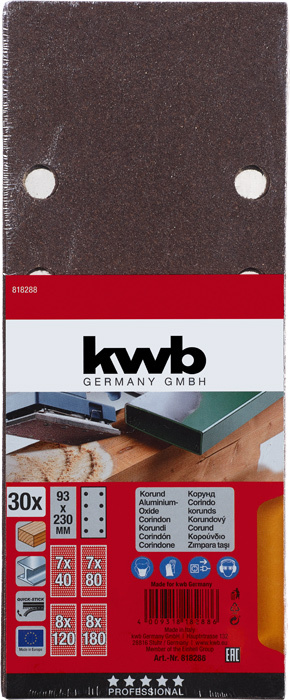 30 Schleifstreifen SparPack 93 mm