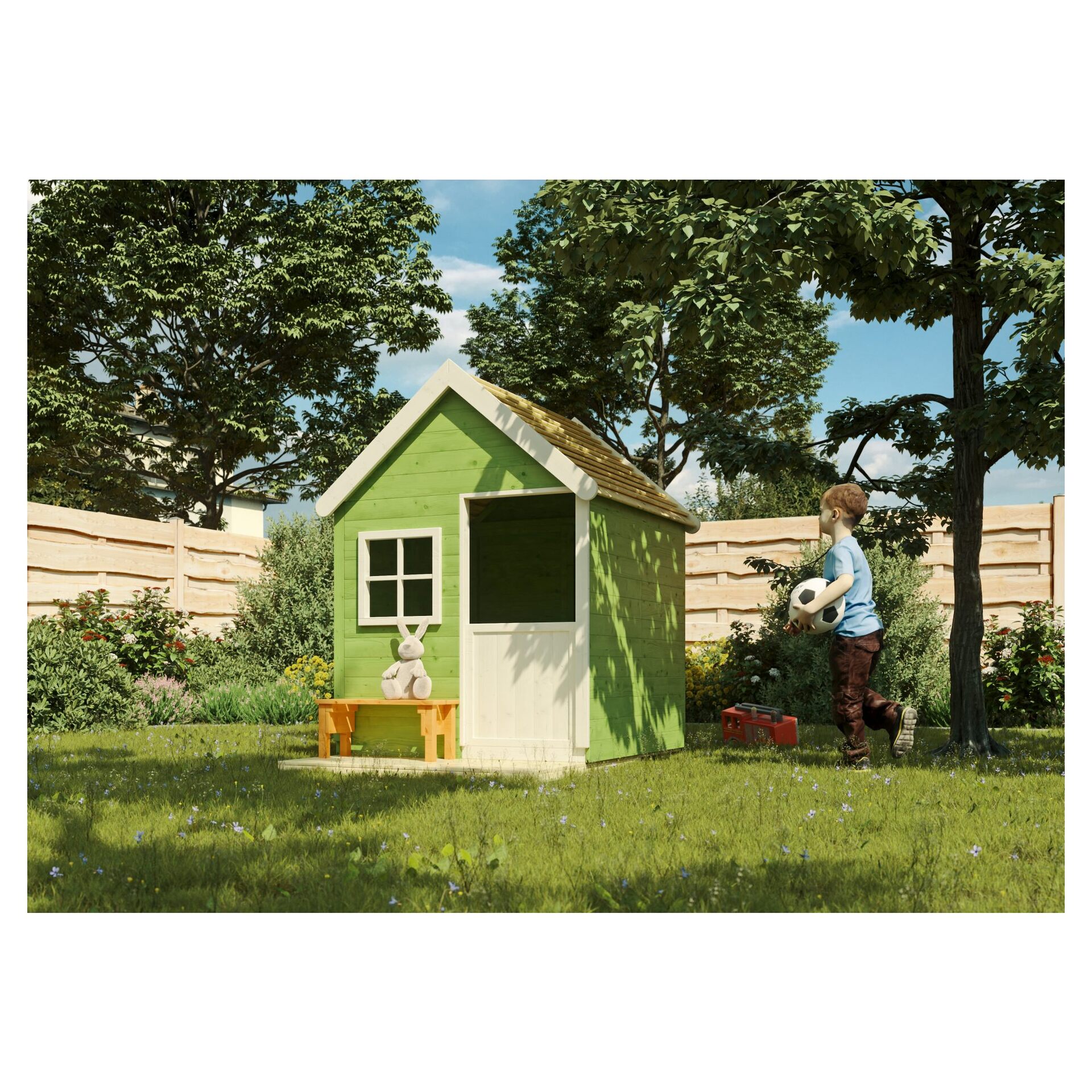 HEIDI Kinderspielhaus 117x164x159 cm bei leitermann.de günstig kaufen HEIDI Kinderspielhaus 117x164x159 cm