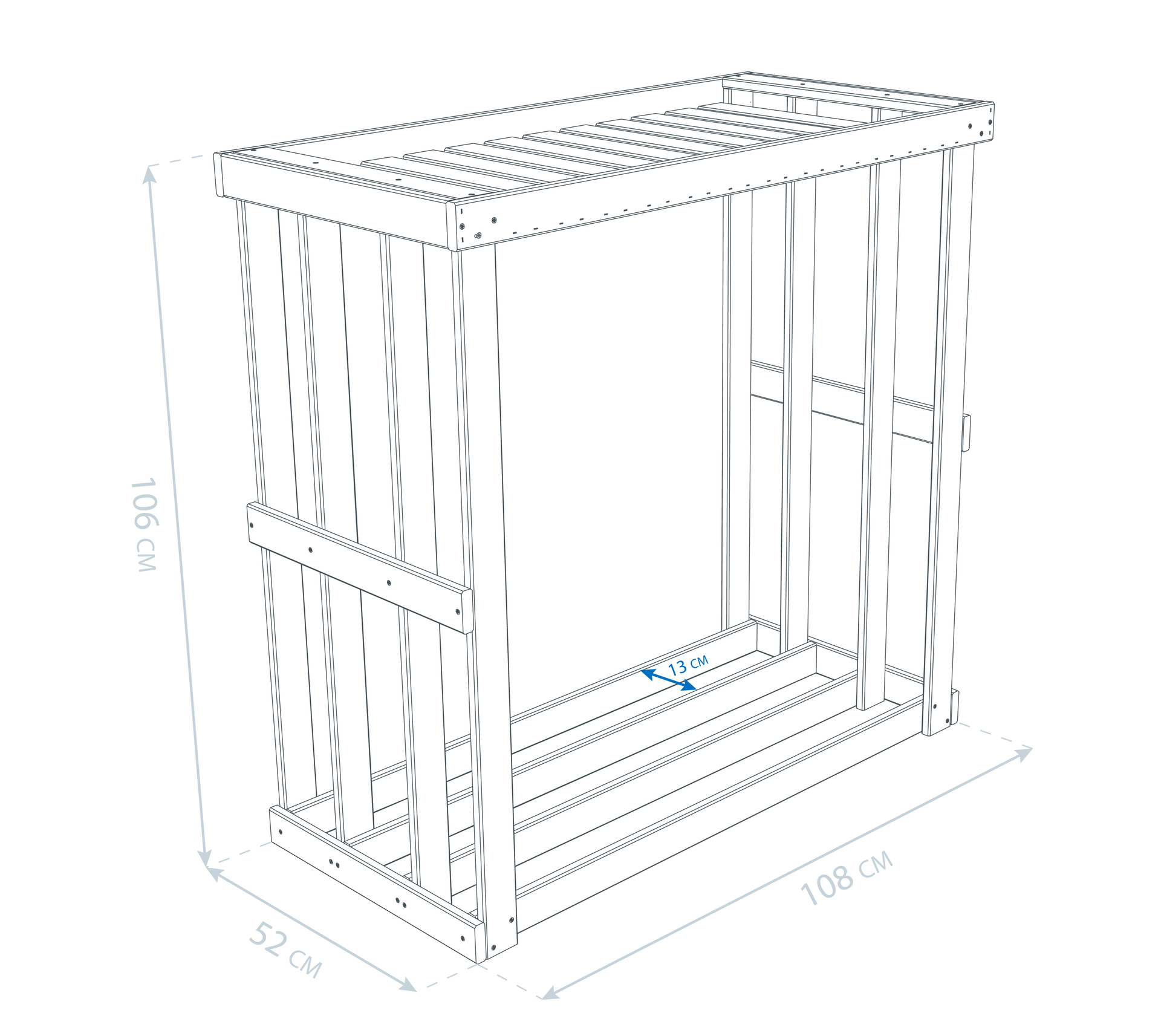 Kaminholzregal Harald