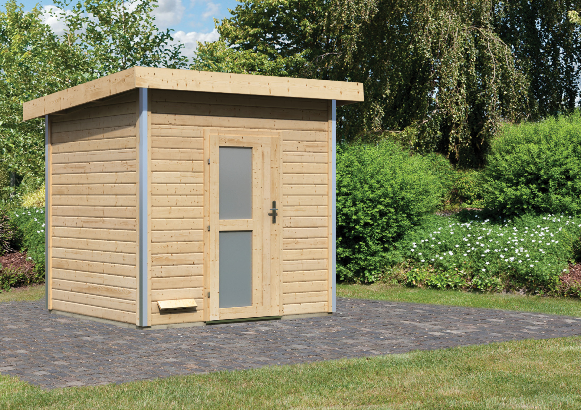 Saunahaus Segewold 231x196x239cm, naturbelassen