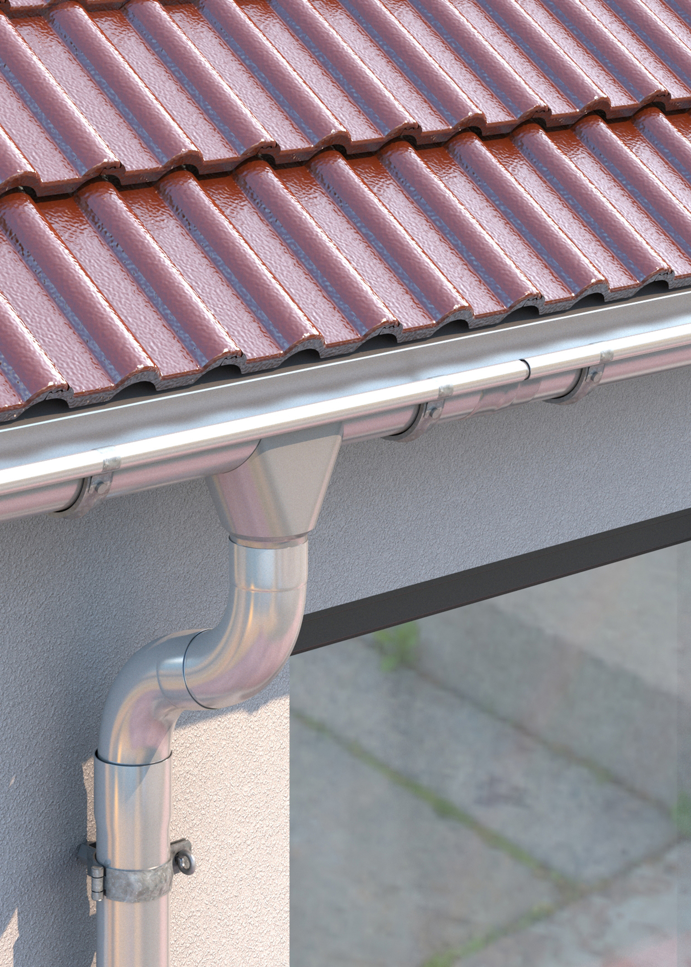 Rinnenhalter zum Biegen, Stahl bei leitermann.de günstig kaufen Rinnenhalter zum Biegen, Stahl