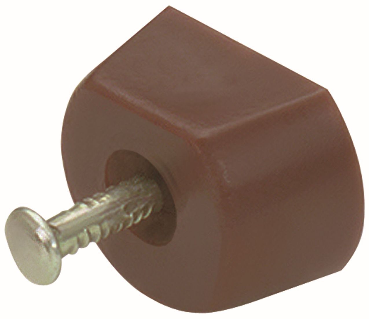 Bodenträger mit Nagelstift, Kunststoff, braun