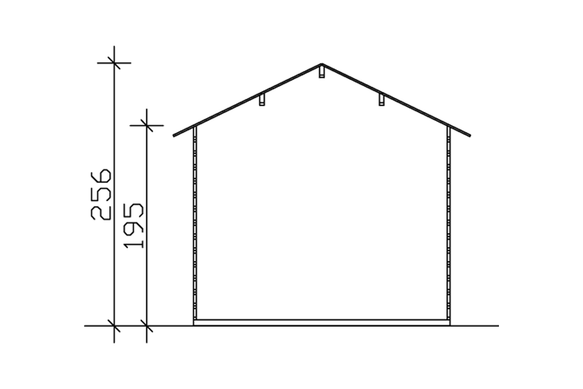 Gartenhaus Porto mit Vordach natur bei leitermann.de günstig kaufen Gartenhaus Porto mit Vordach natur