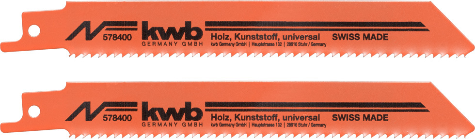 kwb Germany GmbH 2 Säbel-Sägeblältter Mehrzweck