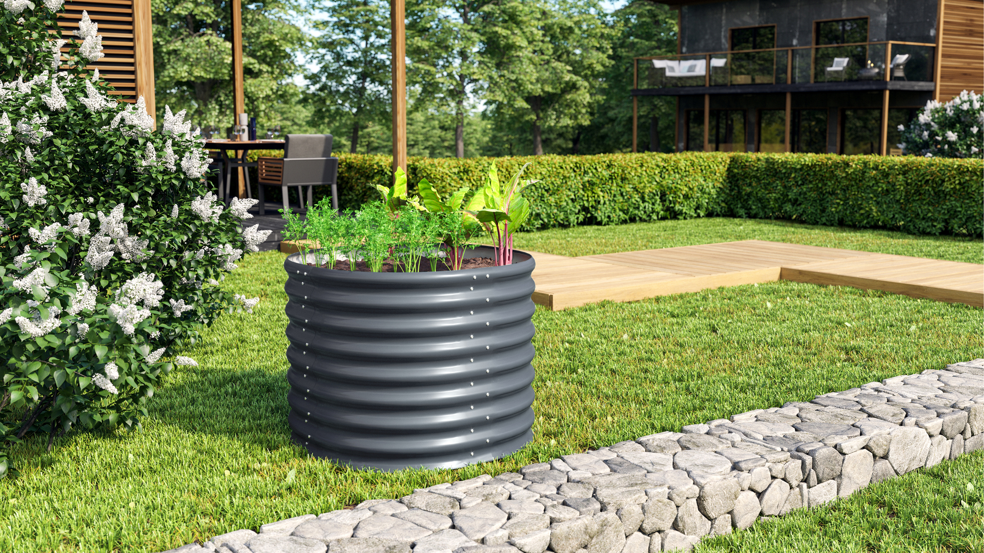 Hochbeet Terra Rund bei leitermann.de günstig kaufen Hochbeet Terra Rund