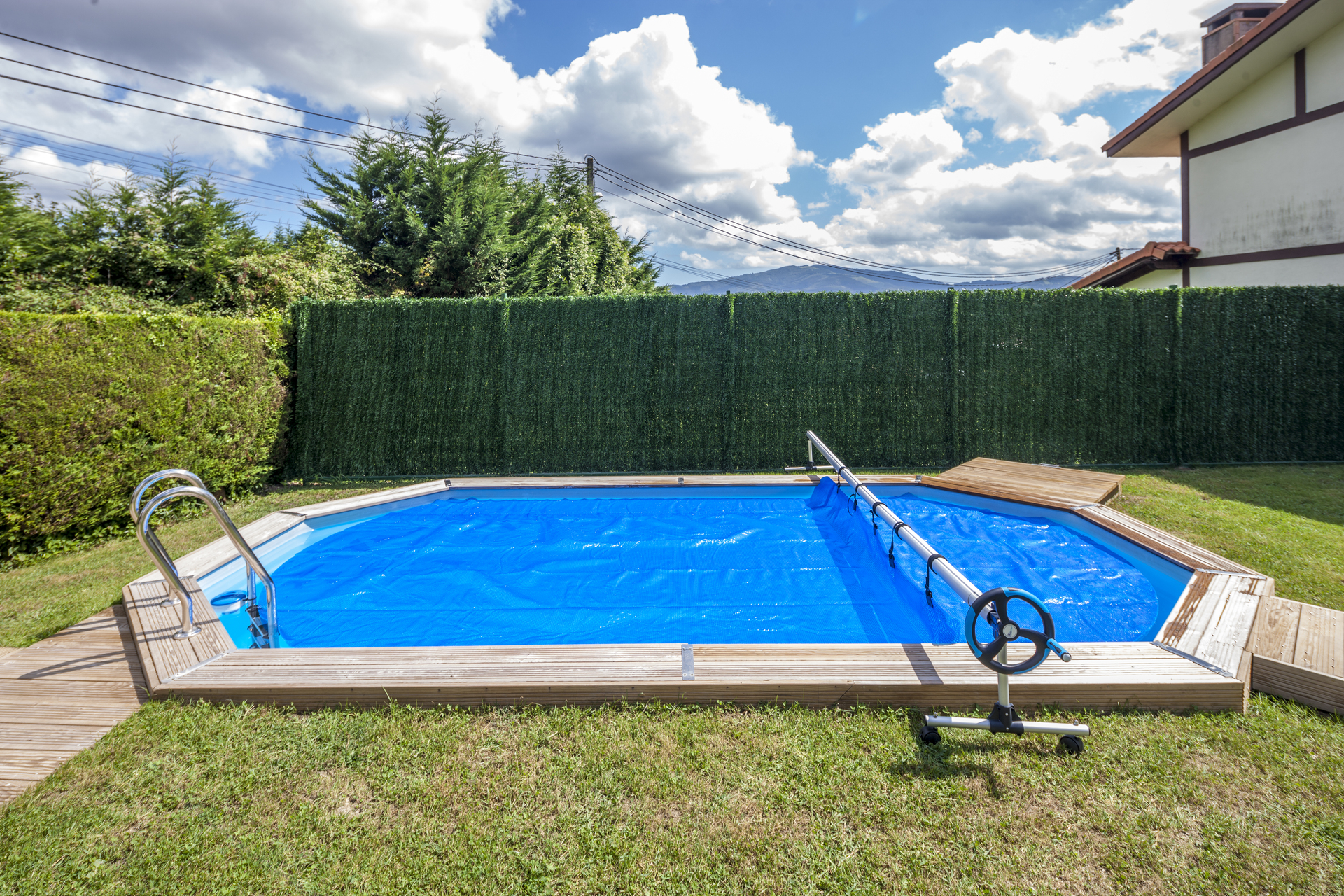 Aluminium Cover Roller für Einbaubecken