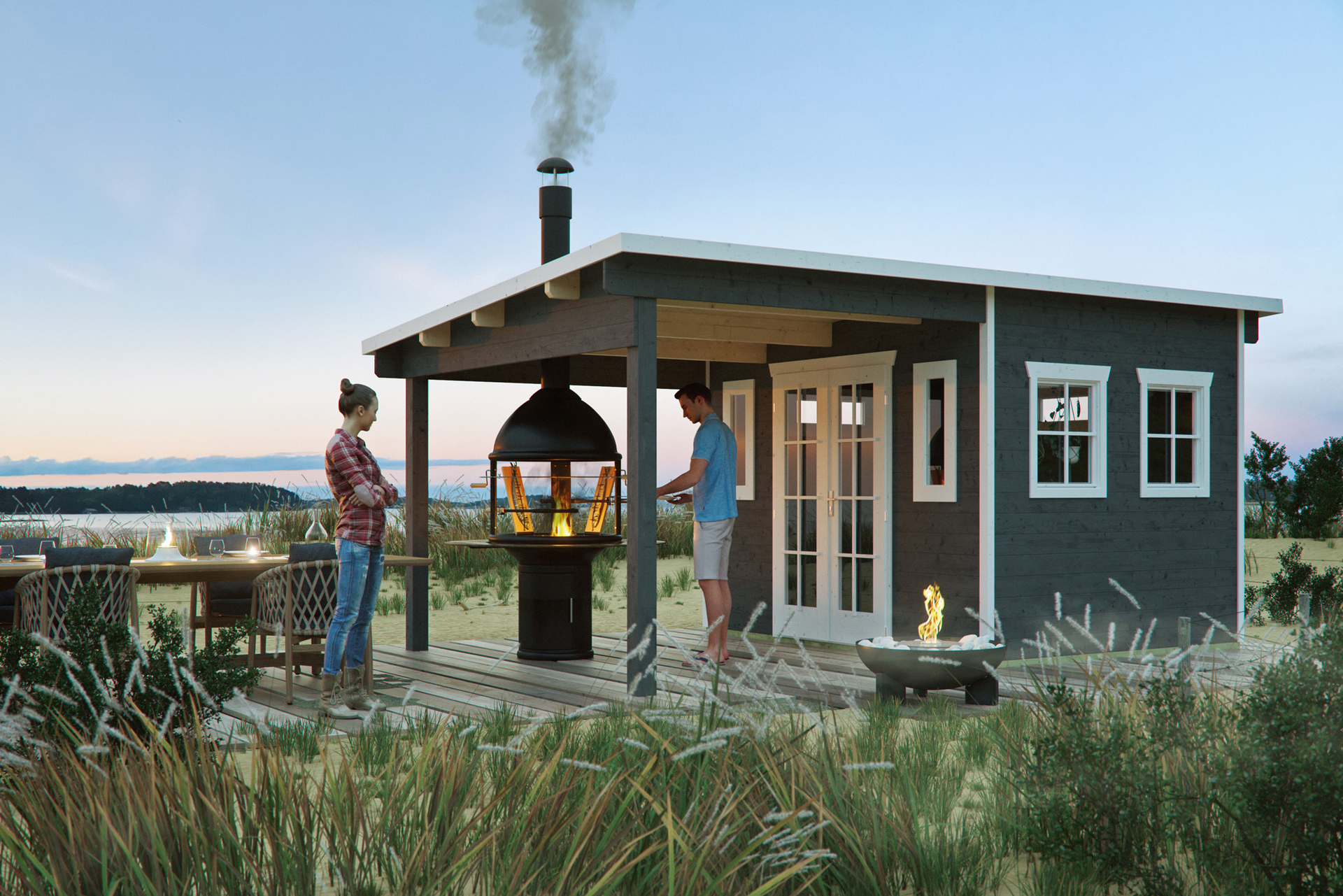 Gartenhaus Dilbeek, 513 x 320cm bei leitermann.de günstig kaufen Gartenhaus Dilbeek, 513 x 320cm