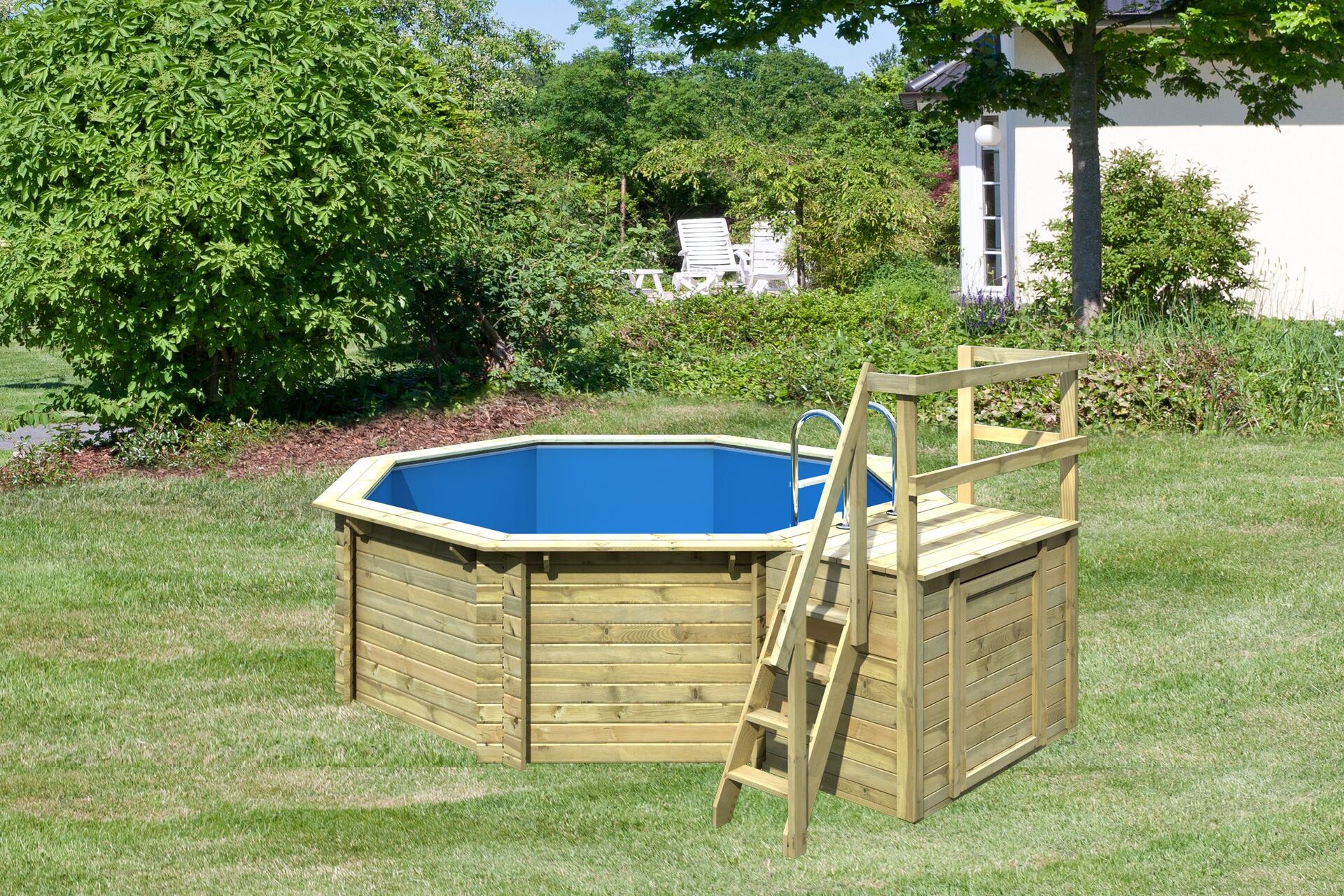 Holz-Pool Modell 1 bei leitermann.de günstig kaufen Holz-Pool Modell 1