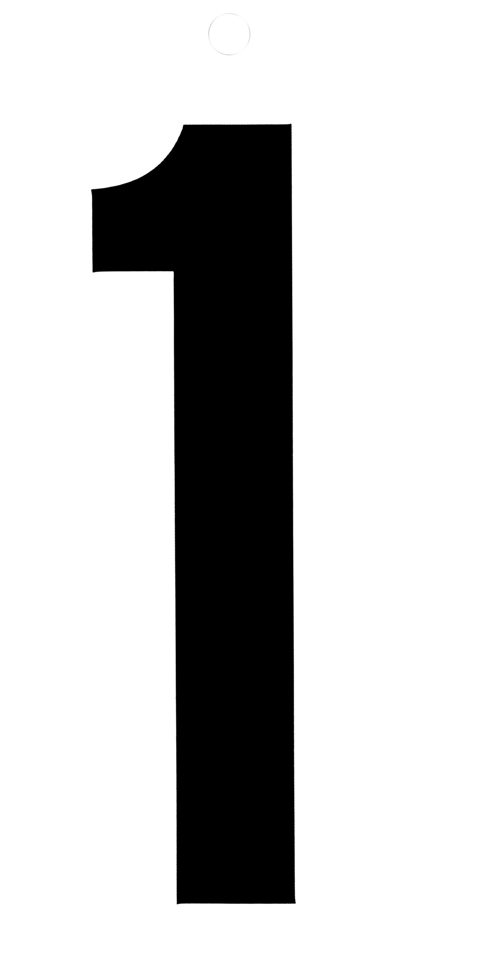 Klebeziffer 100mm bei leitermann.de günstig kaufen Klebeziffer 100mm