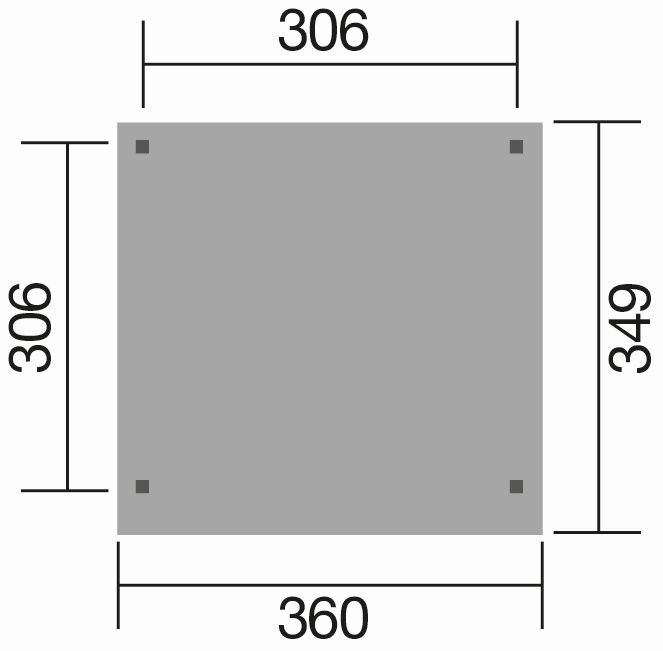 Wandset für Gartenlaube 657
