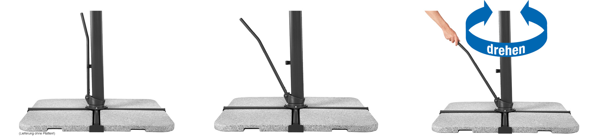 Ampelschirm Rhodos Smart 300x300cm bei leitermann.de günstig kaufen Ampelschirm Rhodos Smart 300x300cm