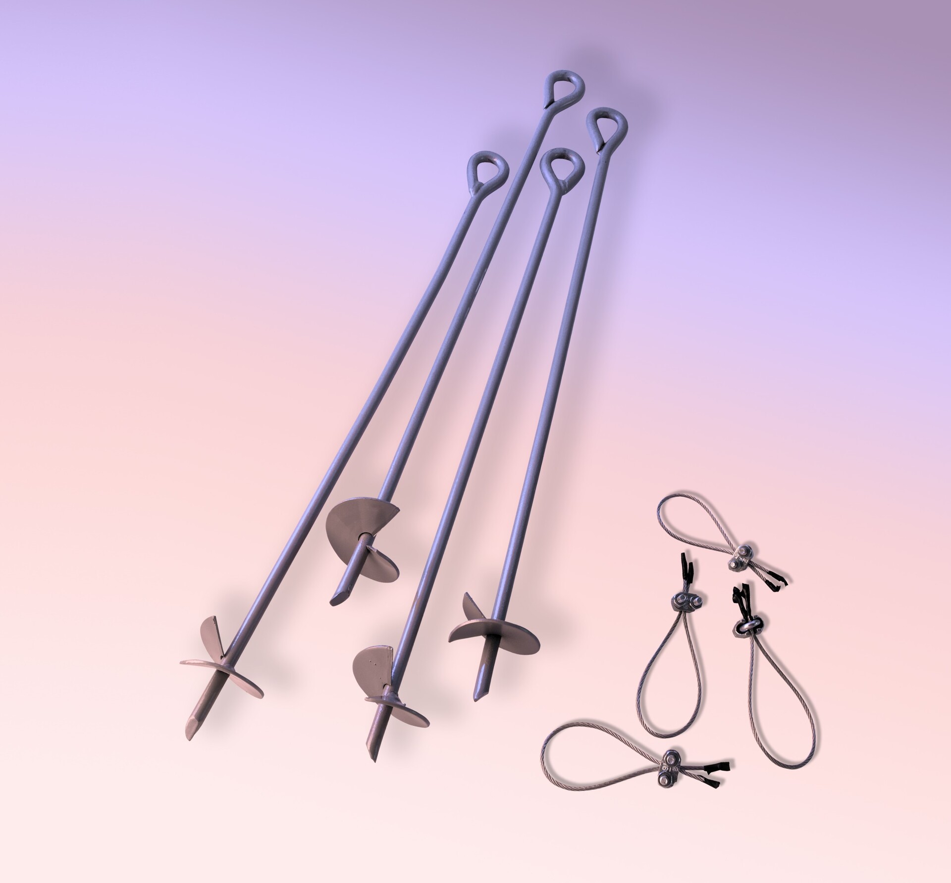 Boden-Anker 76cm, 4-Pack bei leitermann.de günstig kaufen Boden-Anker 76cm, 4-Pack