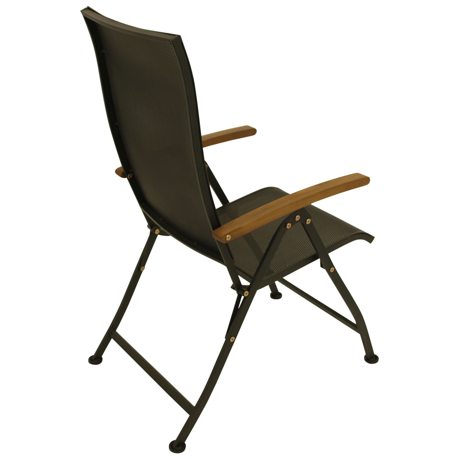 Klappsessel Steckmetall, Akazie-Armlehnen bei leitermann.de günstig kaufen Klappsessel Steckmetall, Akazie-Armlehnen