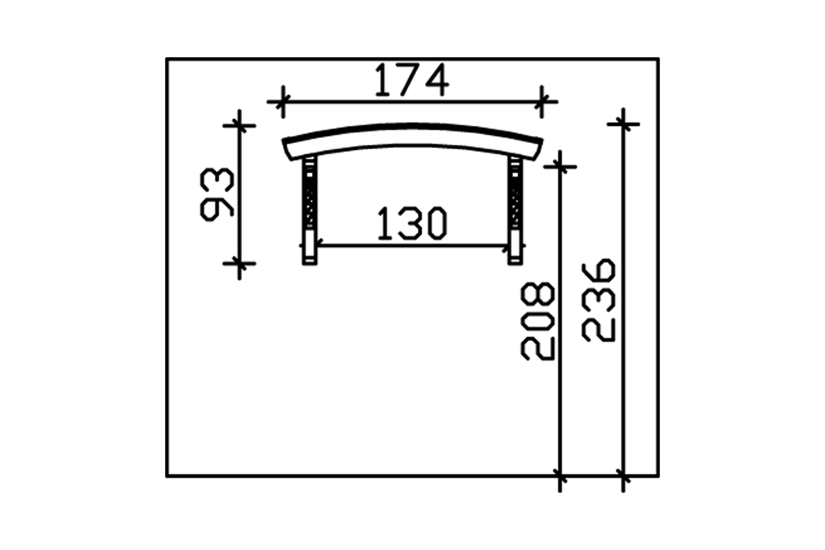 Rostock Design Vordach Runddach