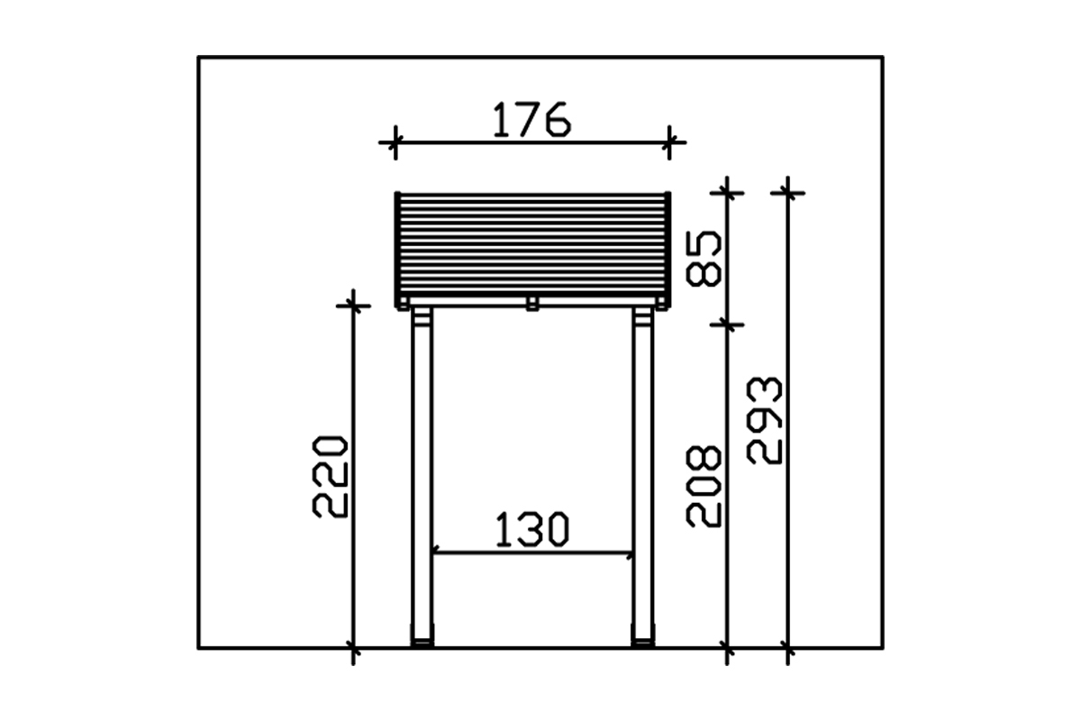 Vordach Potsdam 4 Pultdach