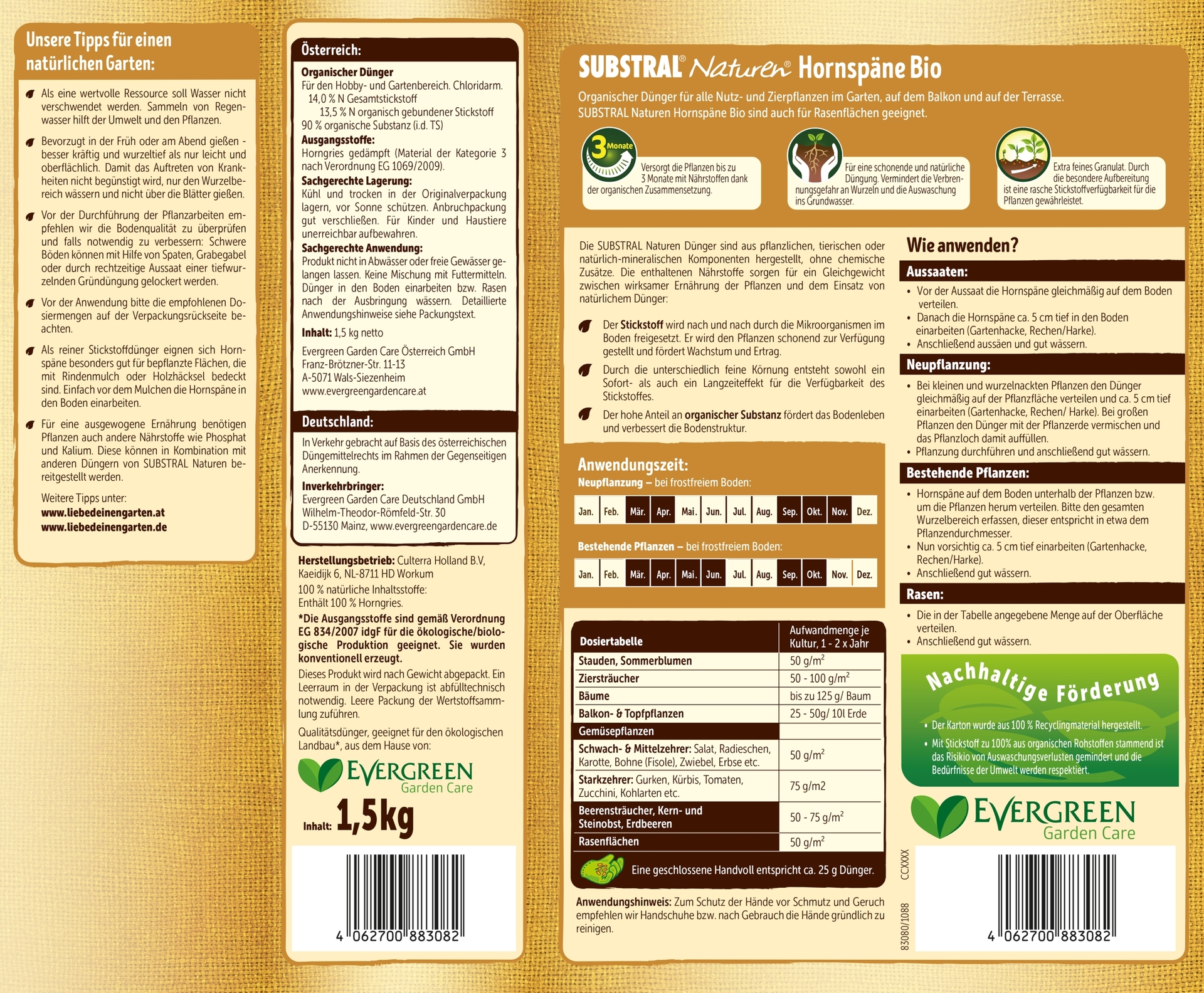 Hornspäne Bio bei leitermann.de günstig kaufen Hornspäne Bio