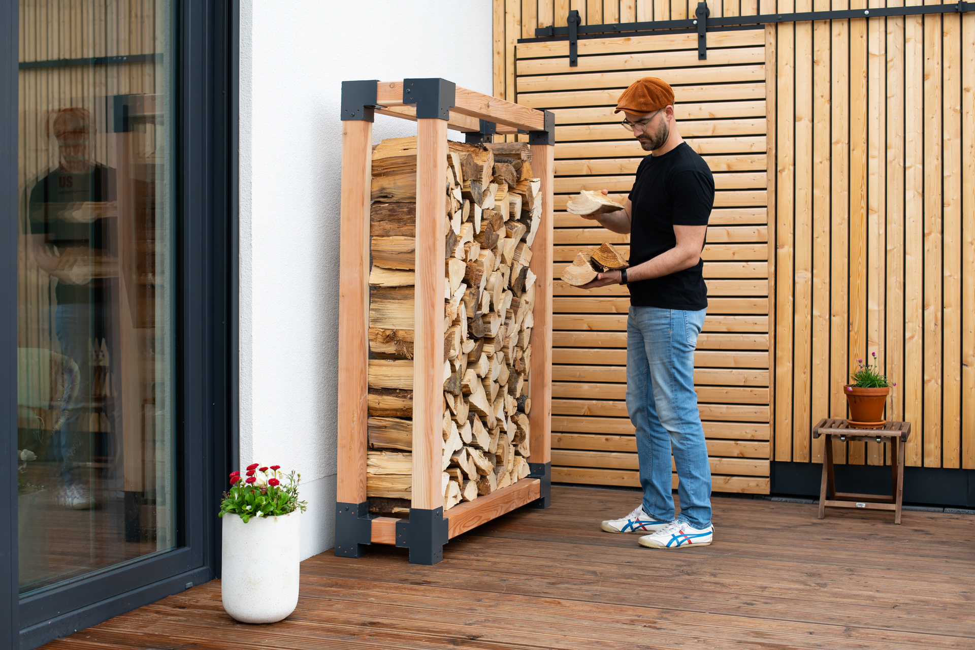 Kaminholzregal Michel bei leitermann.de günstig kaufen Kaminholzregal Michel